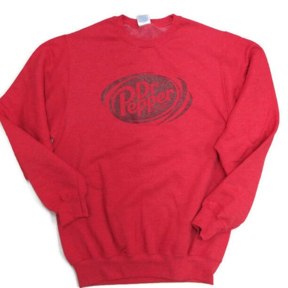 Dr. Pepper Sweatshirt Red Size L - Picture 1 of 3